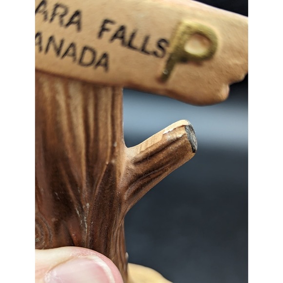 Vintage Niagara Falls Bears Salt & Pepper Shakers Set W/Stand 3 Pc Granny Core - Picture 7 of 16